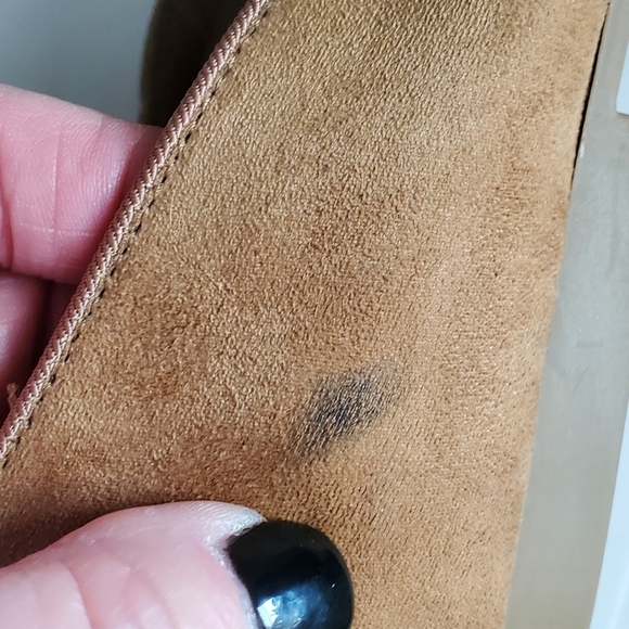 Seven For Man Kind Tan Suede Slip Ons NWOT.  Sz 11. - Picture 7 of 8